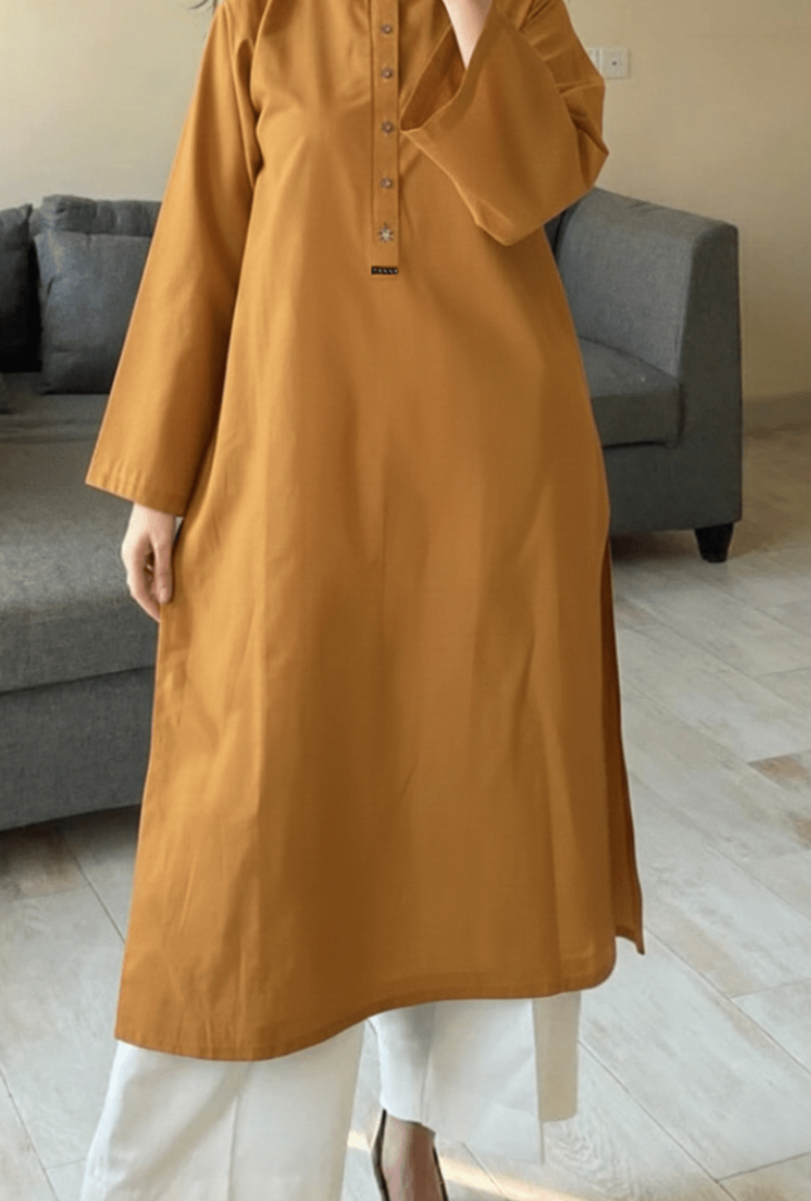 Golden Olive Kurta