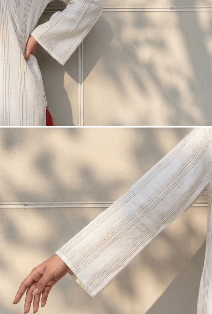 White Embroidered Kurta